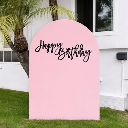 6ft x 4ft Foldable Pink Arch Backdrop