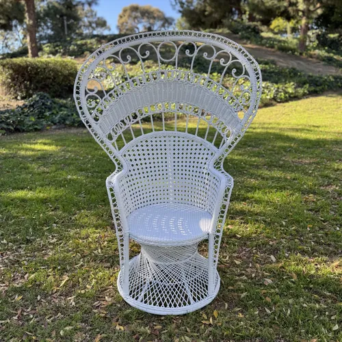 Alina Peacock Chair (White)