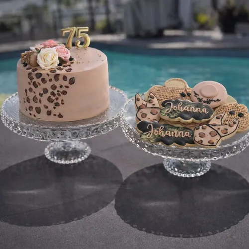 Crystal Cake Stands (Set of 2)