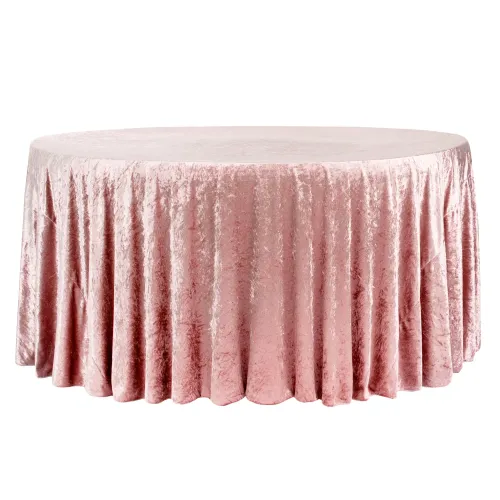 Mauve Dusty Rose Velvet Tablecloth