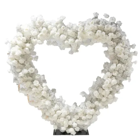 White Floral Heart Arch - UP TO 6 HOURS
