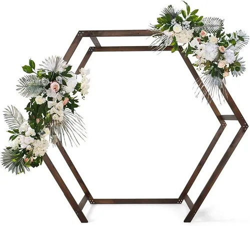 Wooden Wedding Heptagonal Arch