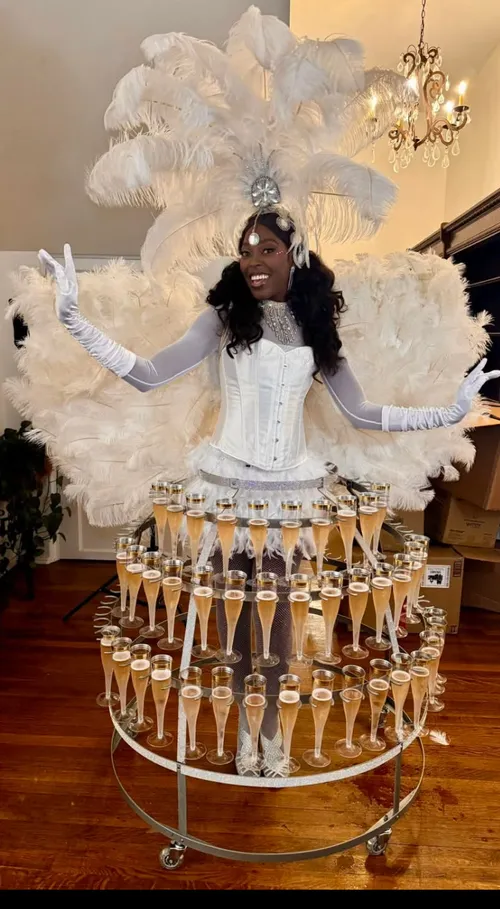 Supreme Goddess Strolling Champagne Skirt