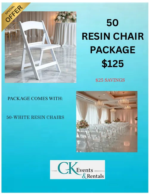 50 Resin Chair Package