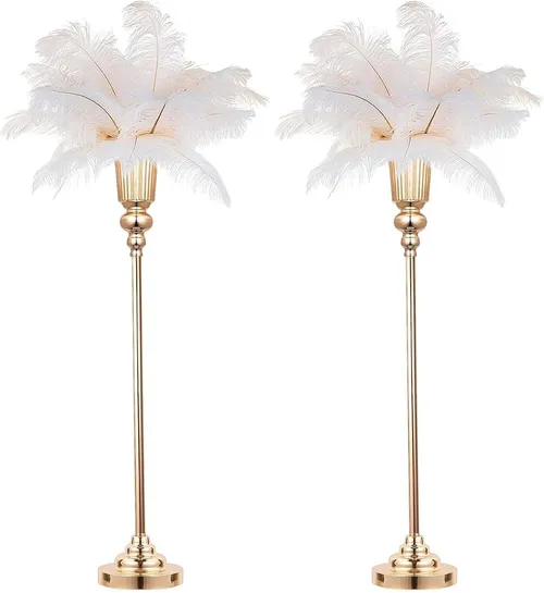 Gold Metal Centerpiece Vase