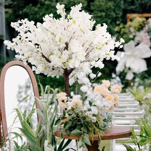 White Cherry Blossom Tree 4 FT  Centerpiece