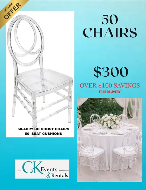 50 Acrylic Chair Package