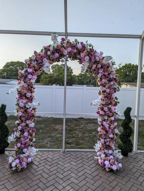 Pink Flower Arch 