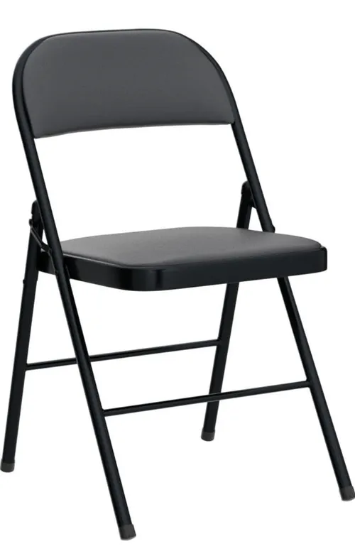 Black  Folding Chairs Padded