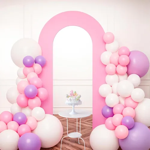 Pink Open Arch Backdrop
