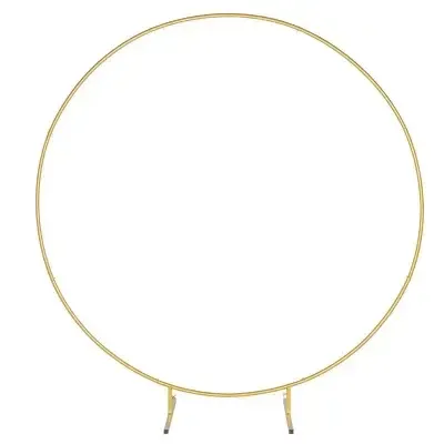 Round Gold Wedding Arch- UP TO 6 HOURS