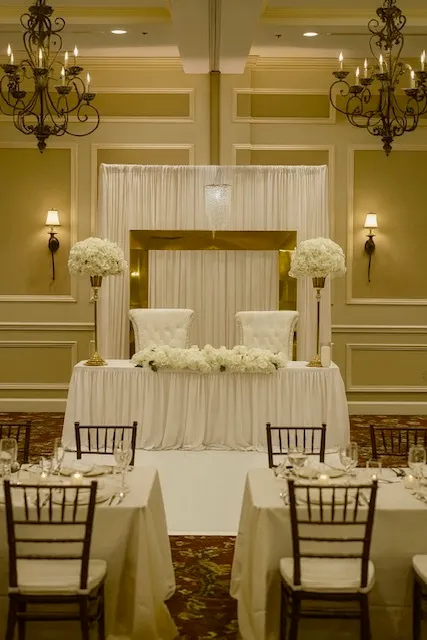 Sweetheart Table (Table Linen) & Throne Chairs Only
