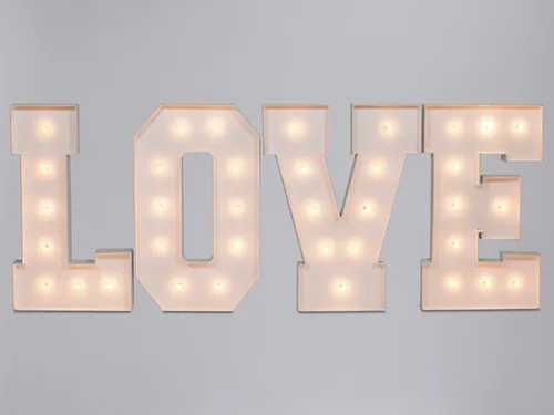 Love Marquee Letters- 4 Feet- UP TO 6 HOURS