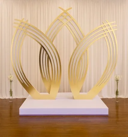 Lelia Backdrop- Gold for Wedding Ceremony
