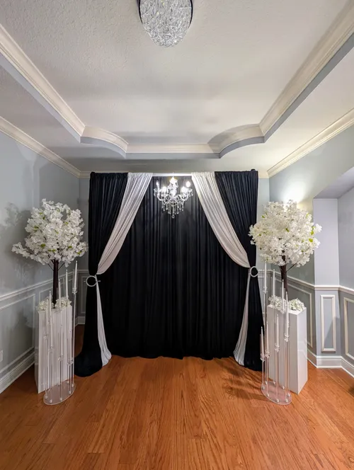 Double Layer 2 Color Draping Tie Back 7Ft-10Ft High