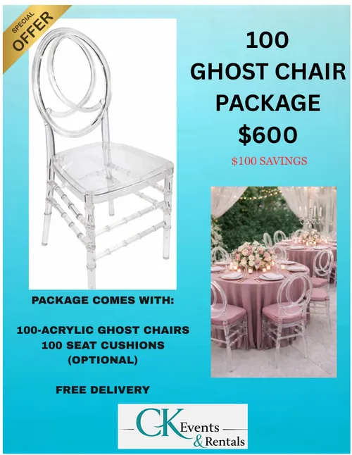 100 Acrylic Chair Package