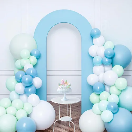 Baby Blue Open Arch Backdrop