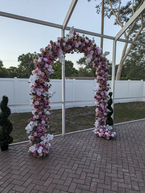 Pink Flower Arch 