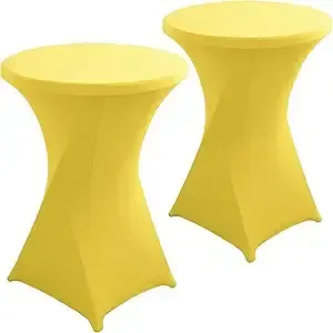 Yellow Scrim for High Top Table