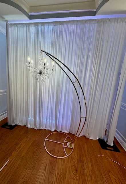 Crystal Hanging Chandelier Moon Stand