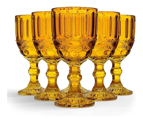 Gold Glass Goblets