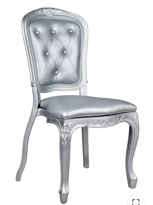 Silver Resin Royal Chair