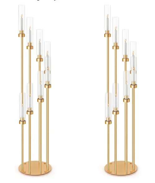 8 Arm Gold Candleabra