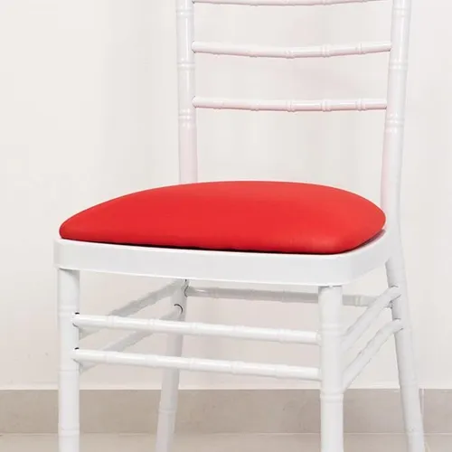 Red Seat Cushion Chair Cover- Made for Chivari Chairs Only