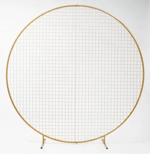 Gold Circular Mesh Wall