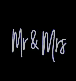 LED Neon Sign - Mr & Mrs 