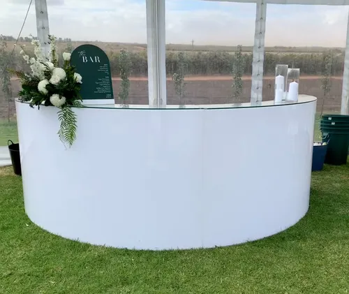 White Acrylic Bar 