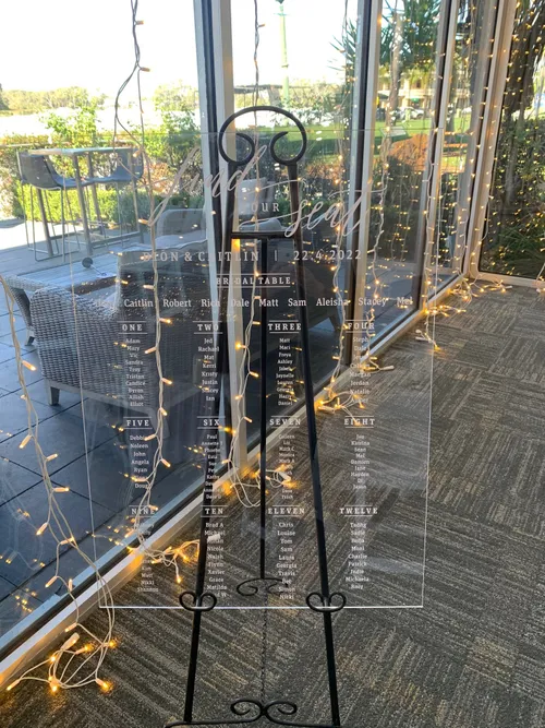Acrylic Seating Chart