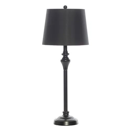 Metal tall black table lamp