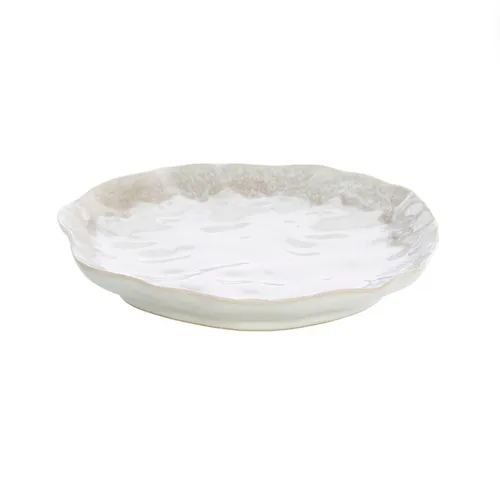 Beige / Cream Ceramic Dish Large