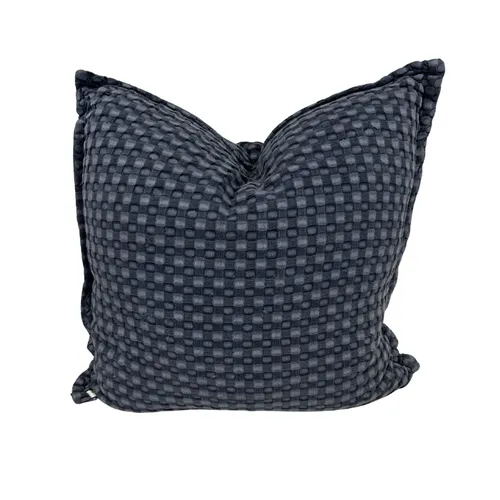 Blue Waffle Cushion