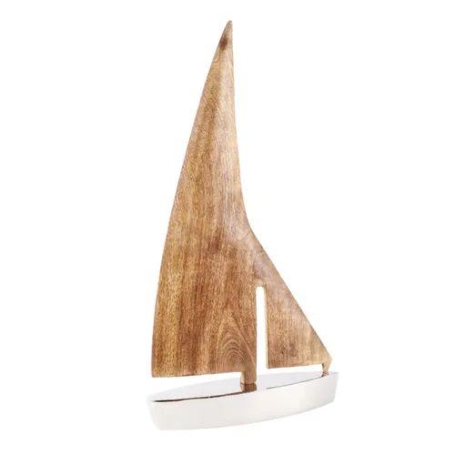 Wood Silver Boat 