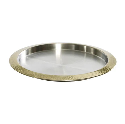 Honeycomb Gold  / Silver Round Tray 