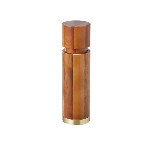 Acacia & Brass Salt & Pepper Grinder Set 2