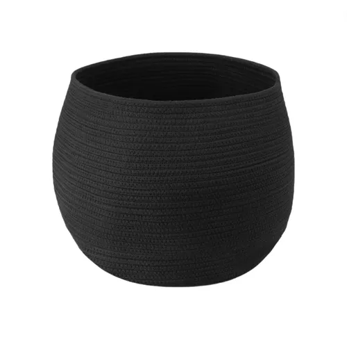 Black Round Rope Basket