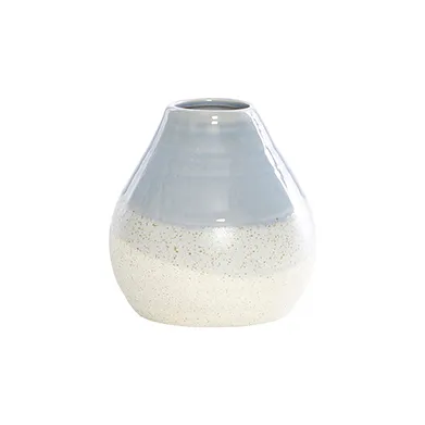 Ceramic blue shiny /matte vase