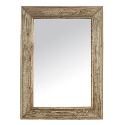 Hardwood Rustic Rectangle Mirror 73 x 99cm