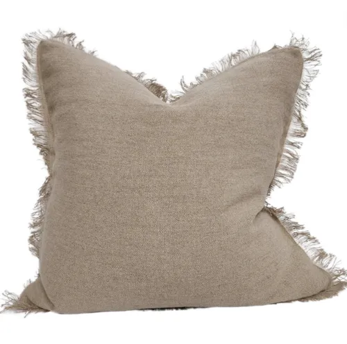 Natural Fringe Cushion 