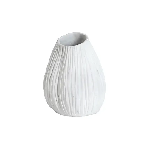 Resin white vase 