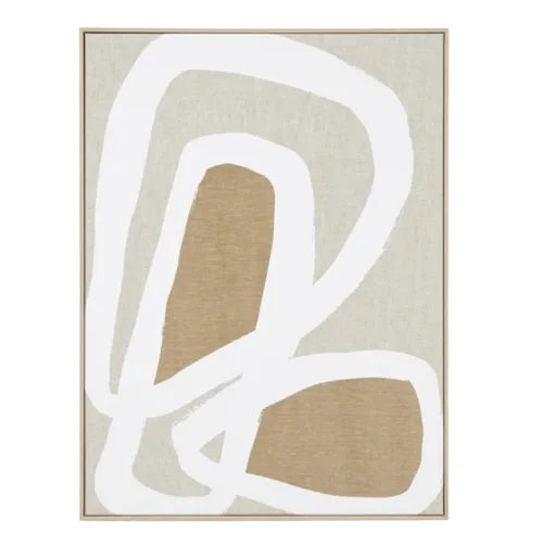 Entangled white 1 canvas art 