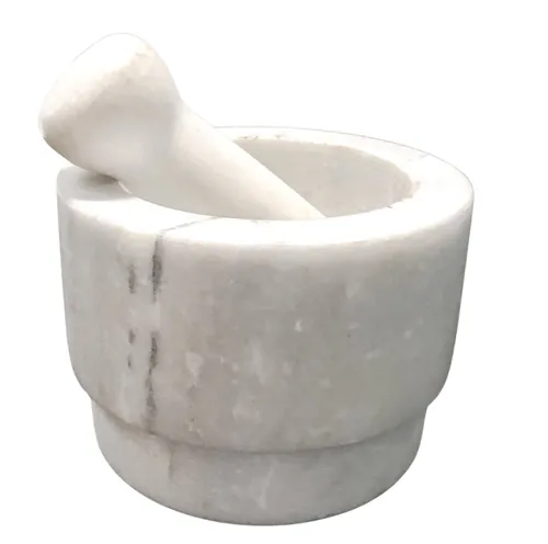 Straight Edge Marble Mortar & Pestle