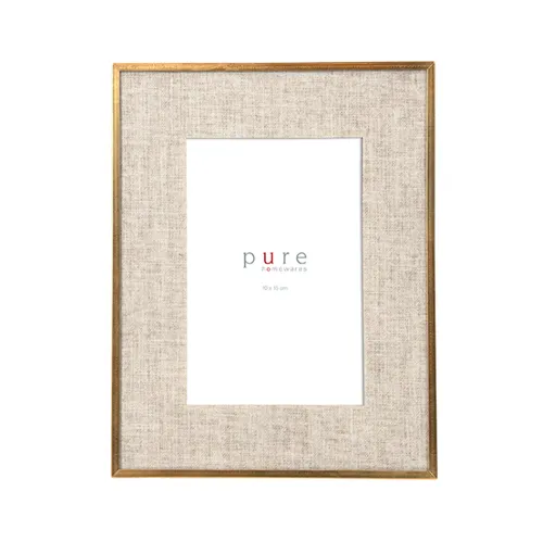 Gold Edge Linen Frame