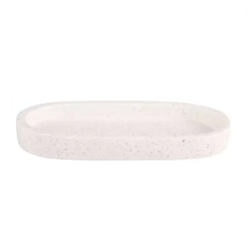 Terrazzo Cream Tray Oval