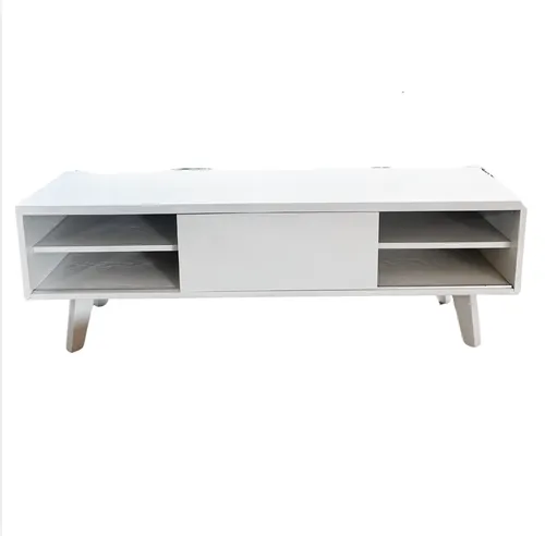 White Sliding Door Entertainment Unit Small