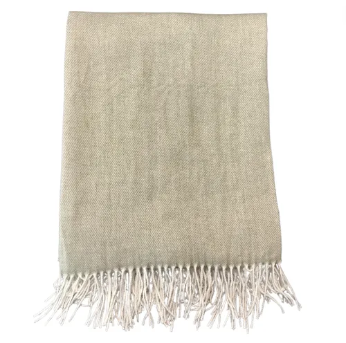 Light green polyester Throw