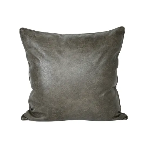 Military Green Leather Cushion